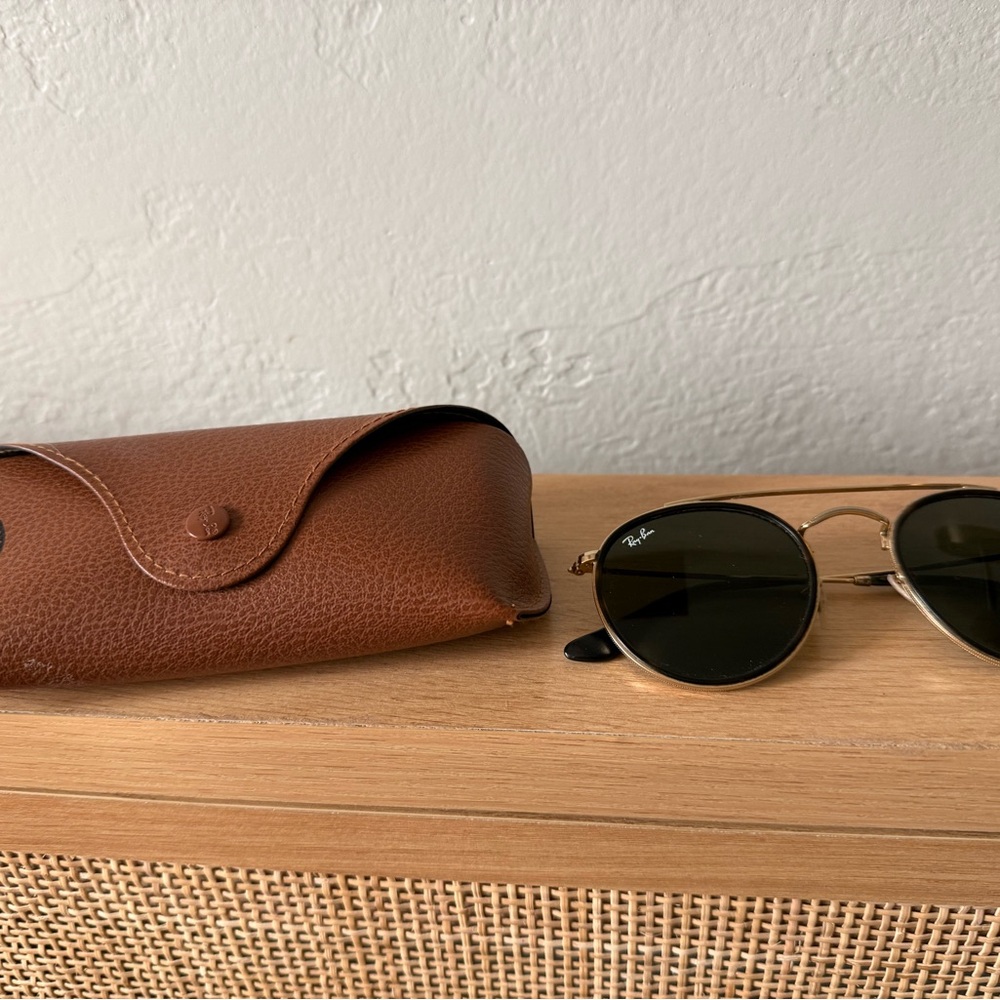 Ray-Ban Gold and Green Sunglasses - Picture 3 of 3